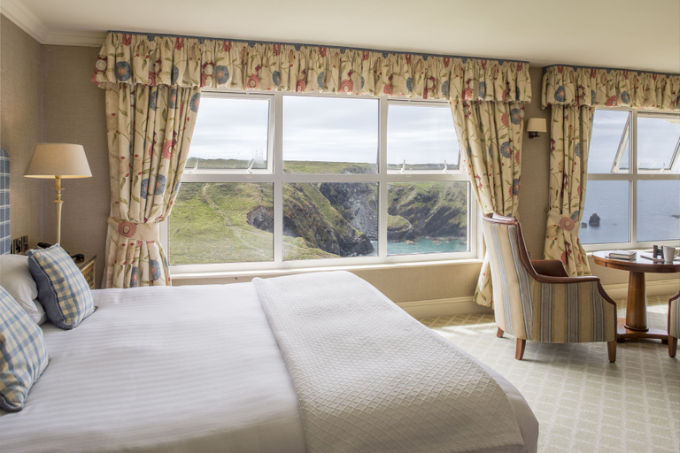 Bedroom 3, Mullion Cove Hotel & Spa, Cornwall