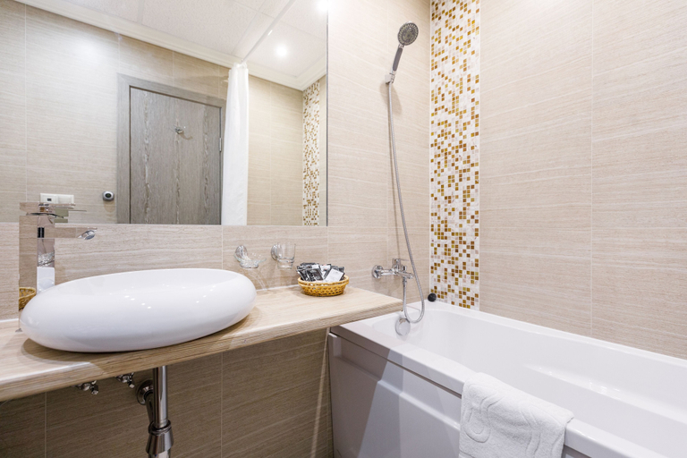 Bathroom 4, Arbat House Hotel, Central