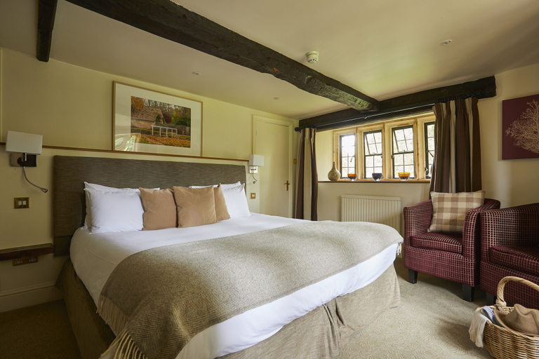 Bedroom 2, The Slaughters Country Inn, Gloucestershire