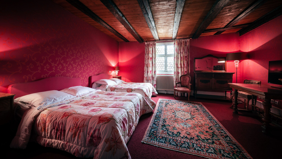 Bedroom 2, Hotel Des Deux Clefs, Haut-Rhin