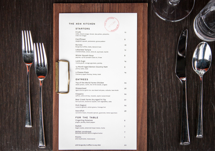 Food & Drinks 4, The 404 Hotel, Davidson