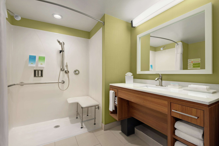 Bathroom 4, Home2 Suites by Hilton Woodbridge Potomac Mills, Prince William