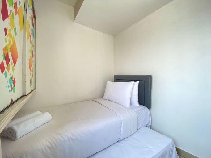 Bedroom 2, Bright & Stylish 2BR Hook Apartment At Sudirman Suites Bandung, Bandung