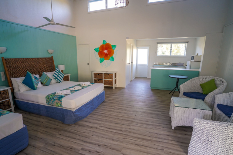 Bedroom 4, The Black Pearl Beach Side Apartments, Rorotonga