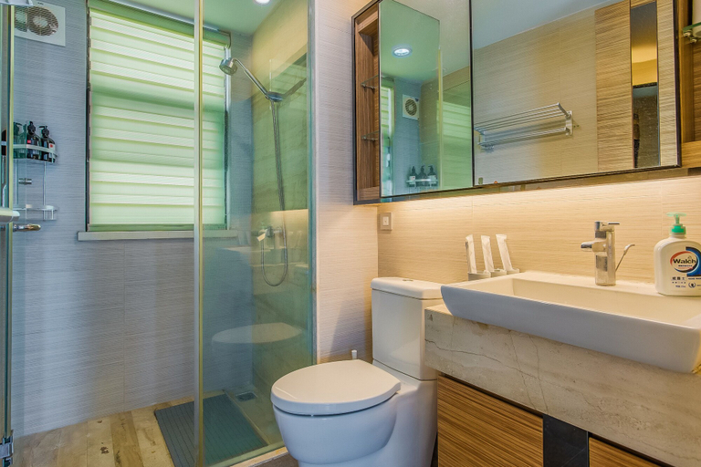 Bathroom 3, Locals Boutique Apartment Huafa Plaza 17, Hangzhou