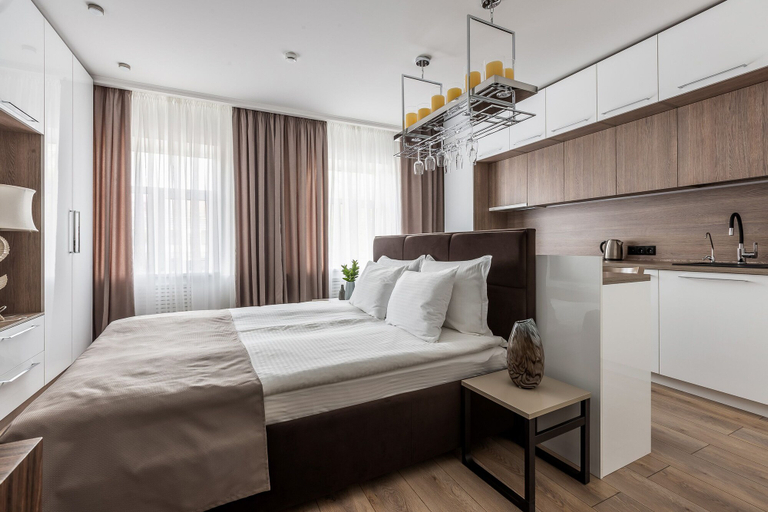 Bedroom 3, Apart-Hotel on Pushkin street 26, Vysokogorskiy rayon