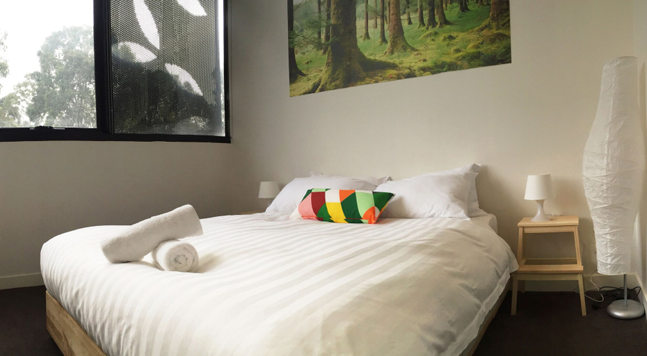 Bedroom 3, GEORGE, 1BDR North Melbourne Apartment, Melbourne