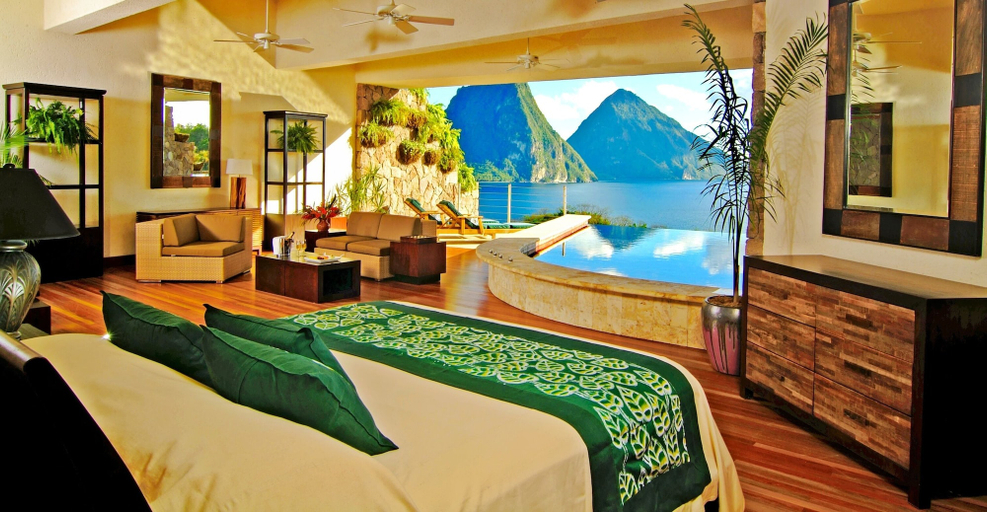 Bedroom 3, Jade Mountain Resort