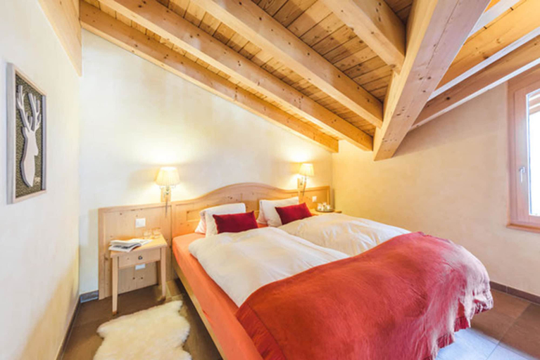 Bedroom 3, Chalet Alpharmonie, Visp
