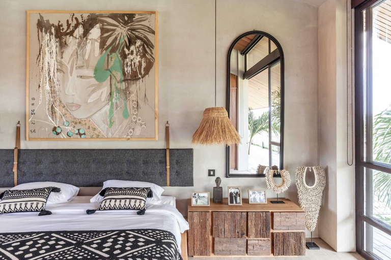 Bedroom 3, Exceptional Architect's 5BR Villa, an Oasis Gem in Canggu Centre, Badung