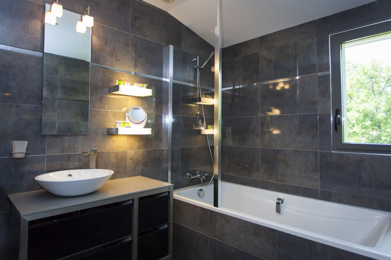 Bathroom 4, Hôtel la Source Bleue, Haute-Marne