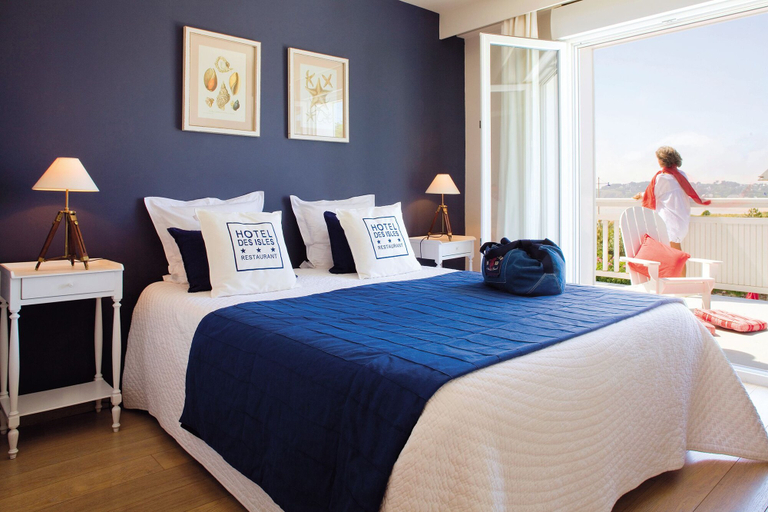 Bedroom 3, Hôtel Restaurant des Isles, Manche