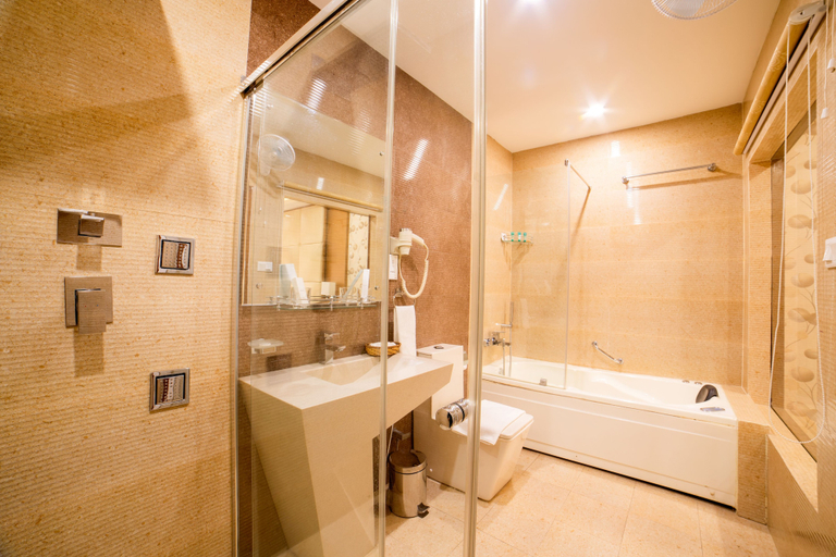 Bathroom 4, Hotel Harrison Palace, Koshi