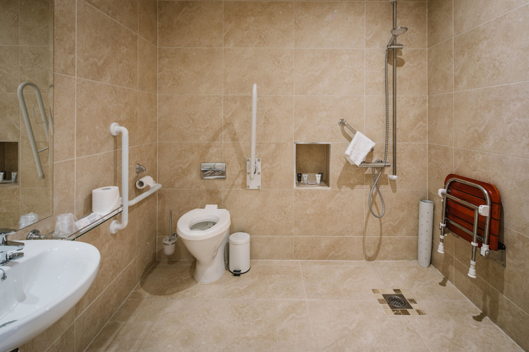 Bathroom 4, Lindeth Howe Hotel, Cumbria