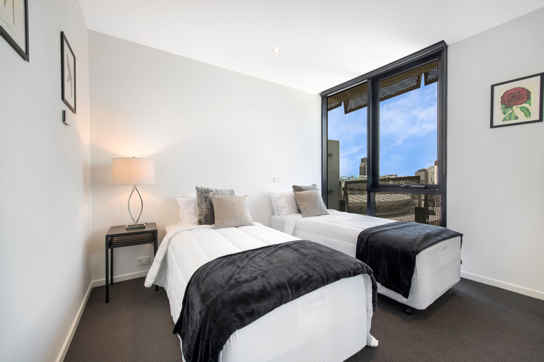 Bedroom 2, FARINA, 1BDR Docklands Apartment, Melbourne