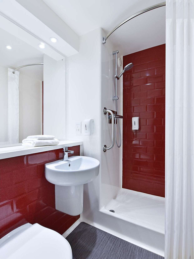 Bathroom 3, Travelodge Stafford Central, Staffordshire