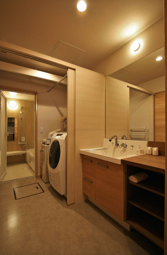Bathroom 3, M House, Furano