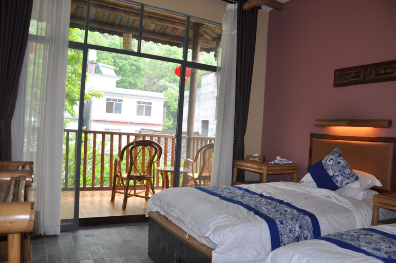 Bedroom 3, Yangshuo Mountain Nest Boutique Hotel, Guilin