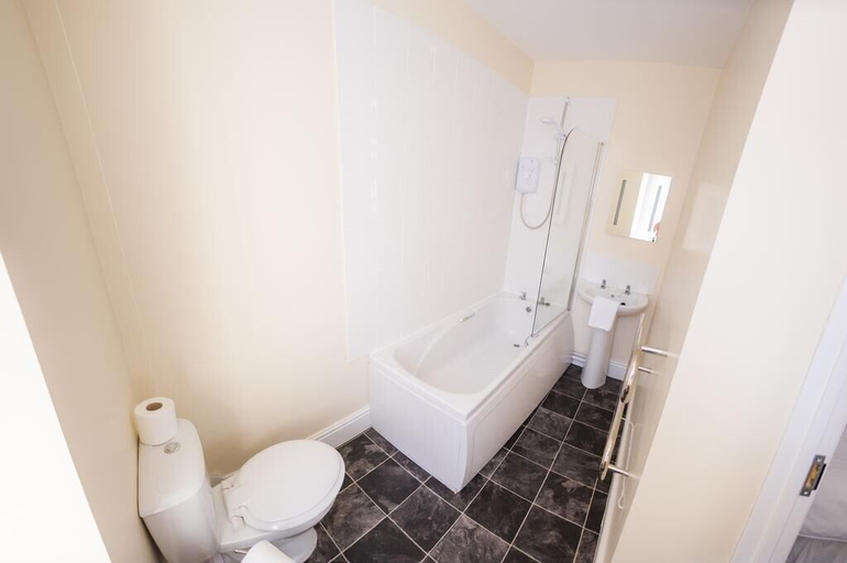 Bathroom 3, Queensbridge Hotel, Ceredigion