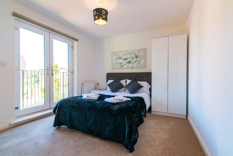 Bedroom 2, Executive City Apartment -Near Greengate, Manchester