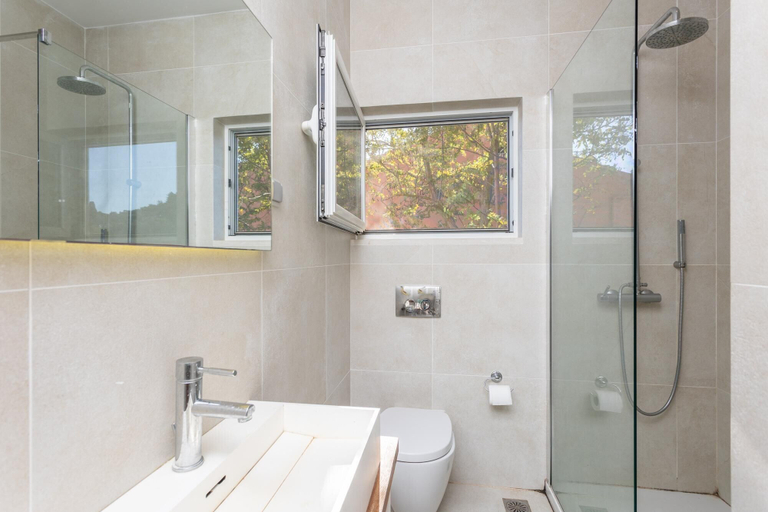 Bathroom, Limani Walk to Beach Sea Views A C Car Not Required - 303, Ionian Islands