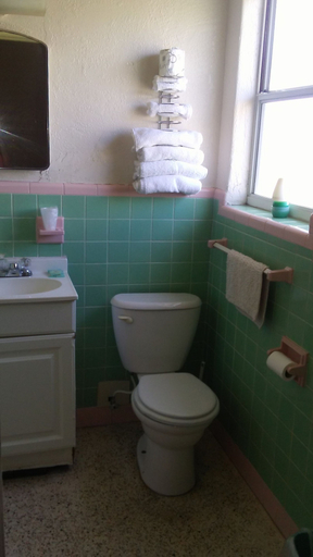 Bathroom, Ocean Crest Motel, Volusia