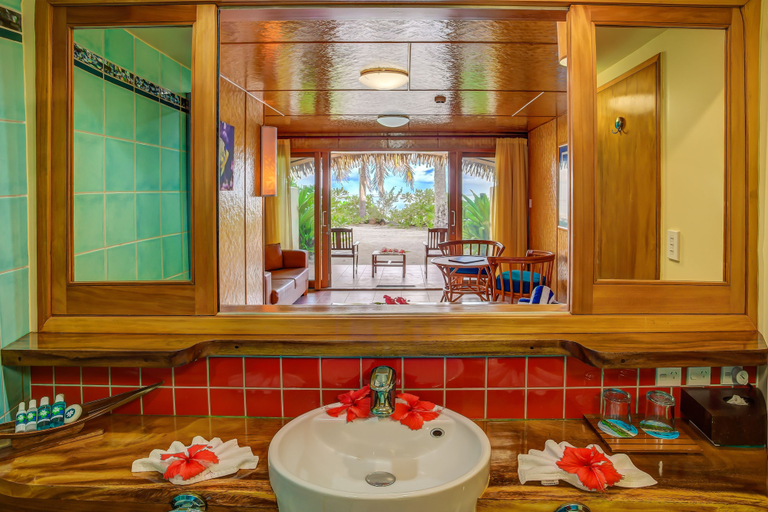 Bathroom 5, Sanctuary Rarotonga-On the beach - Adults Only, Rorotonga