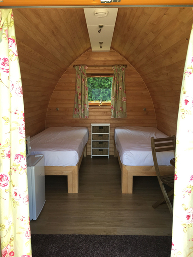 Bedroom 3, Briarfields Glamping Pods, Gloucestershire