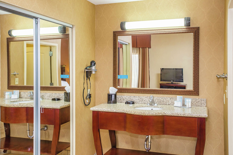 Bathroom 4, Hampton Inn & Suites Sevierville @ Stadium Drive, Sevier