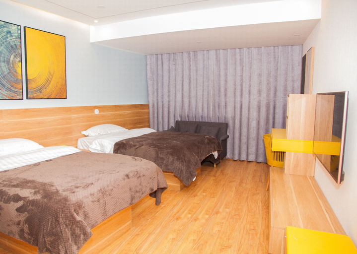Bedroom 2, HANSAND CASA AI Service Apartment, Qingdao