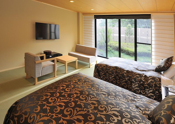 Bedroom 2, Kurashiki Yuga Onsen Hotel SANTO-KA, Kurashiki