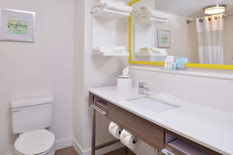 Bathroom 3, Hampton Inn Greensboro-East, Guilford
