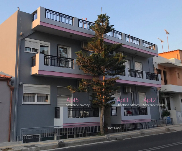 Exterior & Views 2, Apt1 @ Mamangakis Apartments, Crete