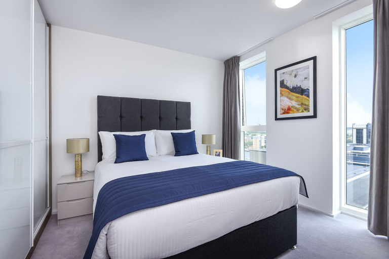 Bedroom 2, Millharbour Residences, London