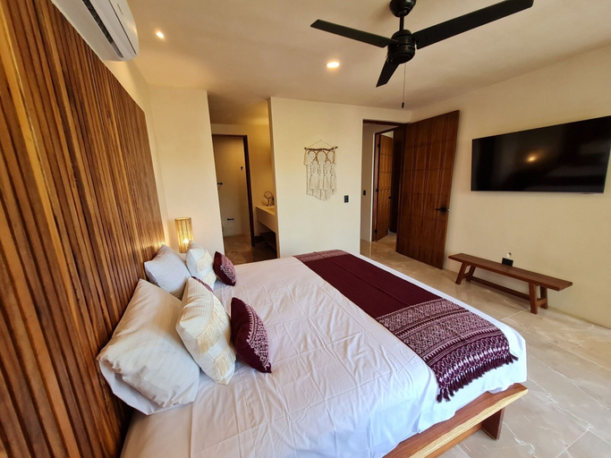 Bedroom 2, ITZÁ ALDEA ZAMÁ - BOHO CHIC con Alberca, Cozumel