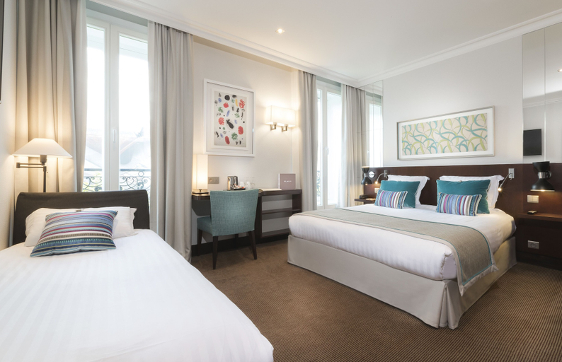 Bedroom 3, Montfleuri Hotel, Paris