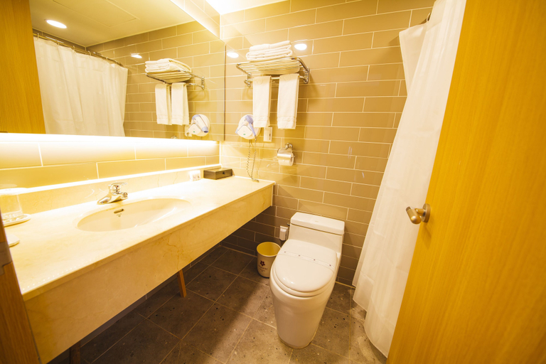 Bathroom 4, Asia Lakeside Hotel, Jinju