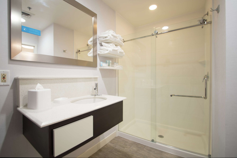 Bathroom 3, Hampton Inn by Hilton Tiffin, Seneca