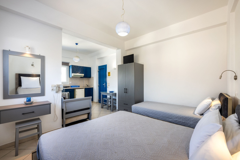Bedroom 5, Honeymoon Beach Studios, South Aegean