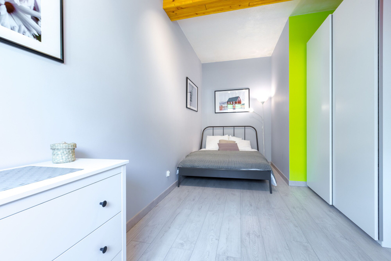 Bedroom 3, Friendhouse Apartments - Train Station Area, Kraków City