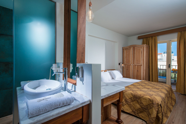 Bathroom 5, Anesis Blue Boutique Hotel, Crete