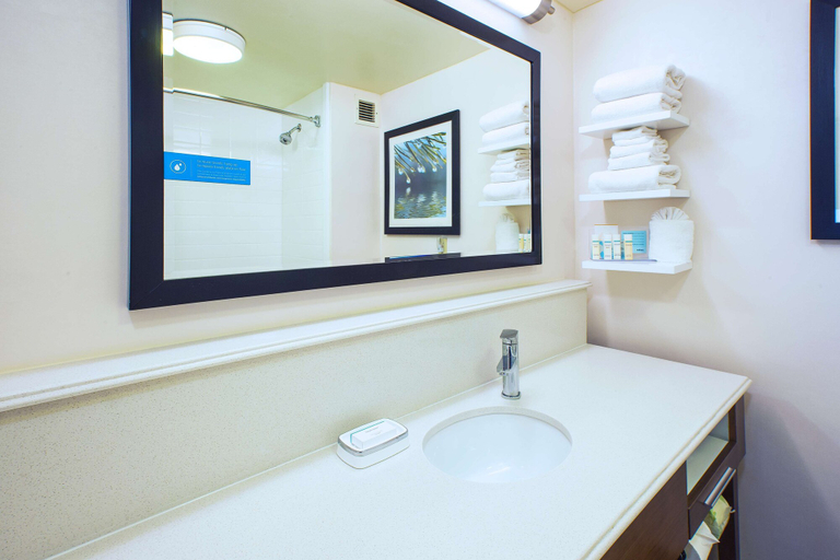 Bathroom 4, Hampton Inn & Suites Providence/Warwick-Airport, Kent