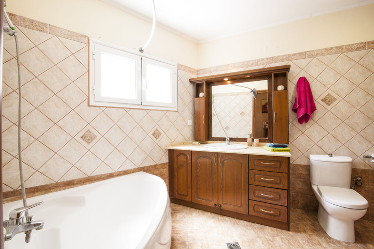 Bathroom, Marathias Luxury House near Beach, Ionian Islands