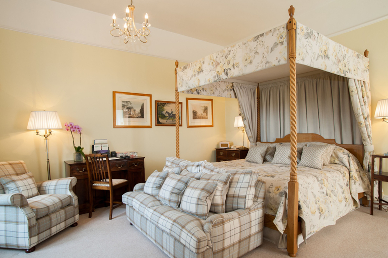 Bedroom 2, Llangoed Hall, Powys
