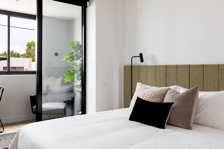 Bedroom 3, Caroline Serviced Apartments Richmond, Melbourne