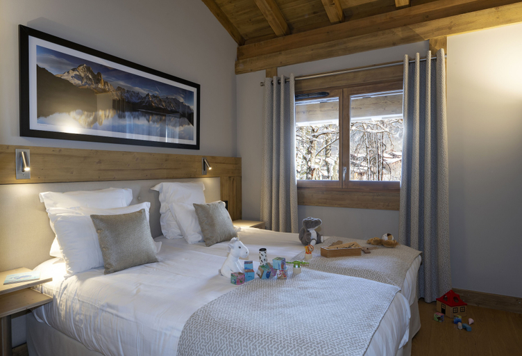 Bedroom 4, MGM Hôtels & Résidences – Résidence Chalets Éléna, Haute-Savoie