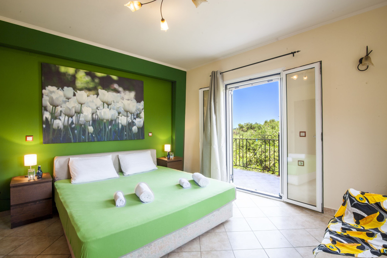 Bedroom 2, Marathias Luxury House near Beach, Ionian Islands