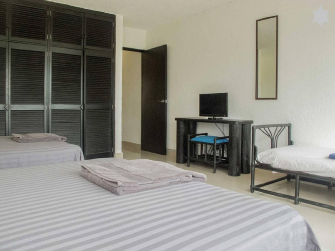 Bedroom, Modern Apartment Near the Beach, Benito Juárez