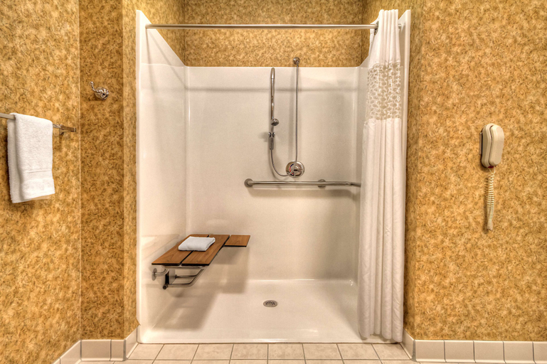 Bathroom 5, Hampton Inn & Suites Kalamazoo - Oshtemo, Kalamazoo