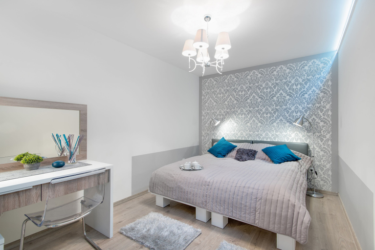 Bedroom, Vistula - New Exclusive Apartments VIP, Kraków City